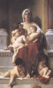 Adolphe William Bouguereau Charity (mk26) oil painting on canvas